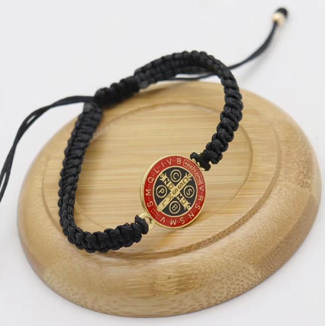 St. Benedict Medal Bracelet (Black)