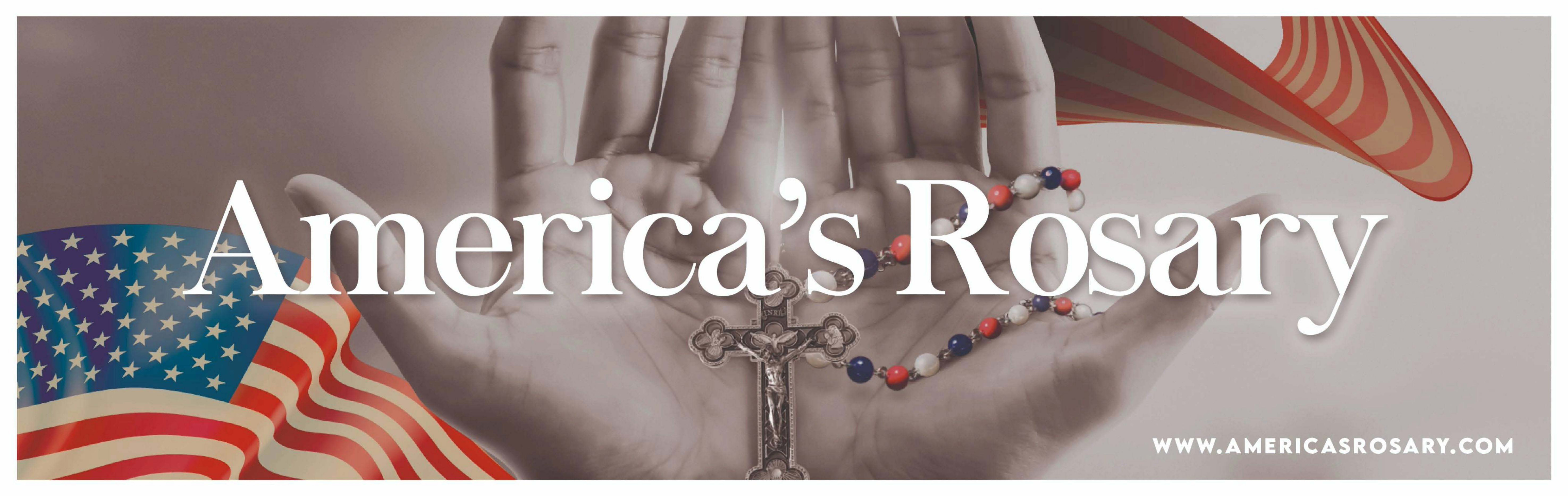 Free America’s Rosary bumper sticker